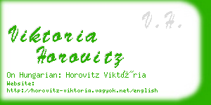 viktoria horovitz business card